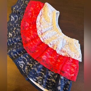 Red White Blue Star-Logo Girls skirt